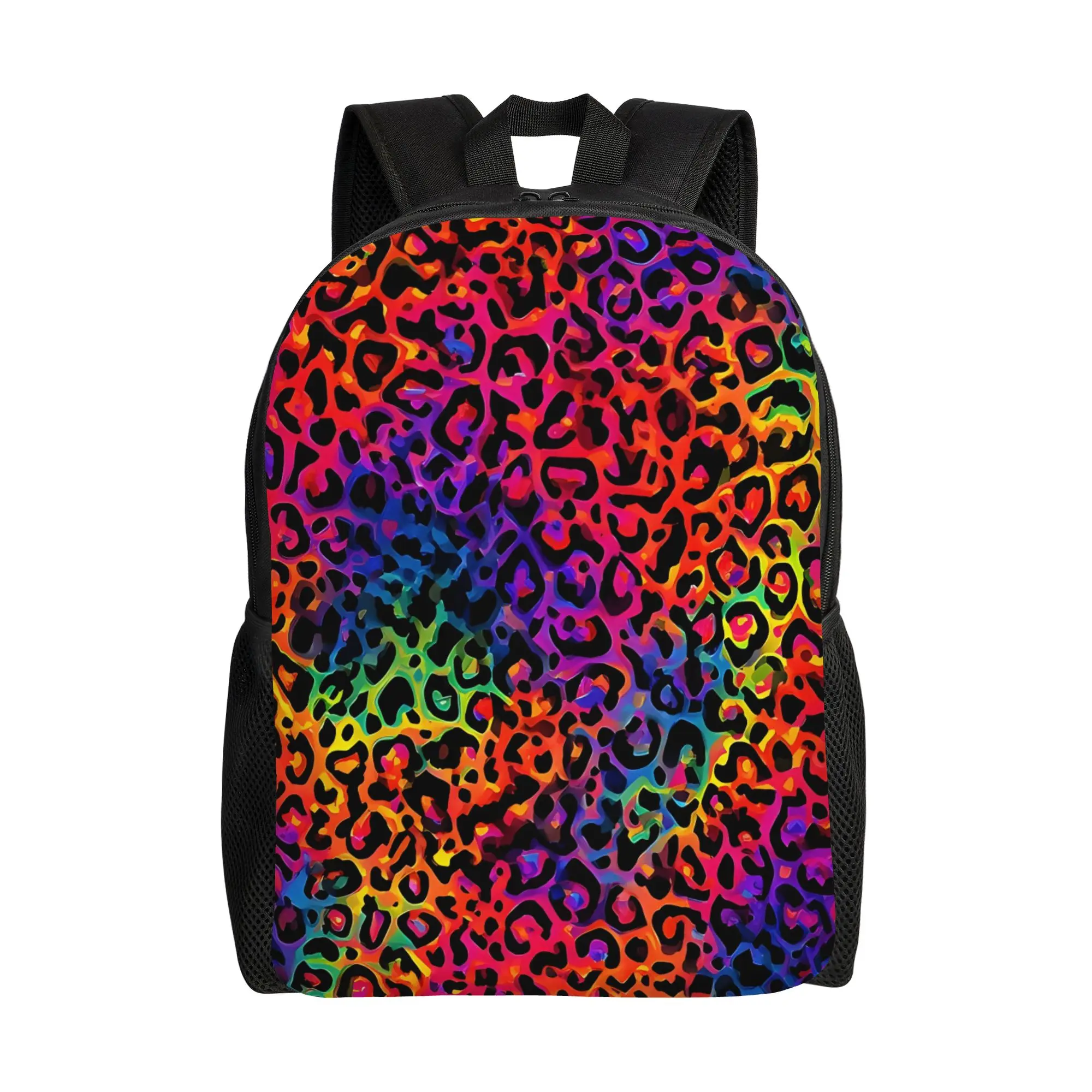 Leopard Print Laptop Bag Back to school season Pattern Rainbow Leopard Print Solid Backpack
Leopard Print Laptop Bag Back to school season Pattern Rainbow Leopard Print Solid Backpack