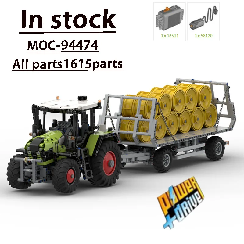 MOC-94474 и MOC-31011 и MOC-38383 Pack Прицеп в сборе Модель строительного блока Масштабируемая технология Сельскохозяйственный трактор
MOC-94474 и MOC-31011 и MOC-38383 Pack Прицеп в сборе Модель строительного блока Масштабируемая технология Сельскохозяйственный трактор