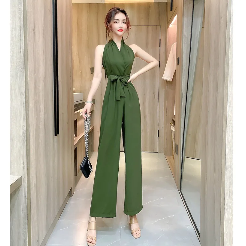 Sexy V-Ne Strapl One-Piece Pants High Waist Wide Leg Pants Bal Women's Flavor Ne Hanging Clothes Thin Material Co...
Sexy V-Ne Strapl One-Piece Pants High Waist Wide Leg Pants Bal Women's Flavor Ne Hanging Clothes Thin Material Co...
