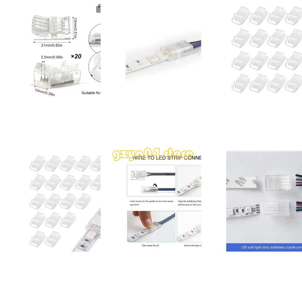 K3KD Pack of 20 LED Strips Connectors Crystal Clip Stage Lighting Part for Seamlesses Integration and Bright Even Lighting
K3KD Pack of 20 LED Strips Connectors Crystal Clip Stage Lighting Part for Seamlesses Integration and Bright Even Lighting