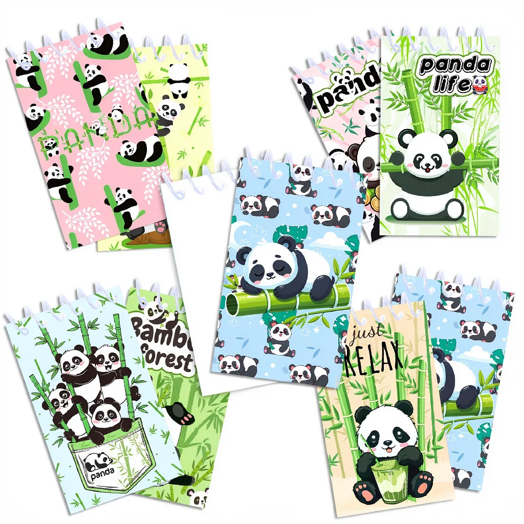 8Pcs 10x6cm Panda Mini Spiral Notebook Bamboo Notepad Back To School Supplies Classroom Prizes Teacher Awards Student Stationery
8Pcs 10x6cm Panda Mini Spiral Notebook Bamboo Notepad Back To School Supplies Classroom Prizes Teacher Awards Student Stationery