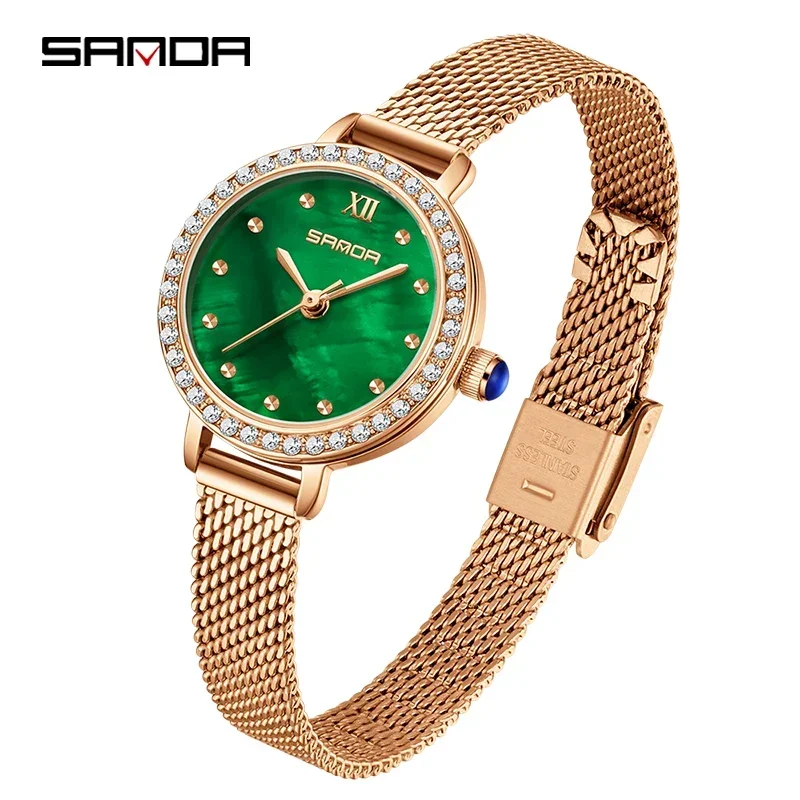 SANDA SD1153 Classics Stainless steel Strap Quartz Watch for Women Fashion Elegant Diamond Ladies Watch
SANDA SD1153 Classics Stainless steel Strap Quartz Watch for Women Fashion Elegant Diamond Ladies Watch