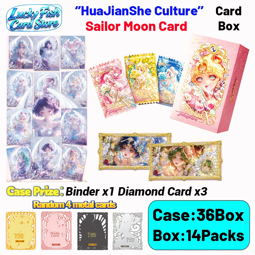 Wholesale 2026 New HuaJianShe Creative Studio Sailor Moon Cards Exquisite Blind Box Children's Toy Gifts
Wholesale 2026 New HuaJianShe Creative Studio Sailor Moon Cards Exquisite Blind Box Children's Toy Gifts