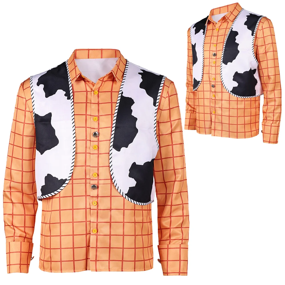 Sheriff Woody Cosplay Costume Long Sleeve Shirt Vest Cowboy Outfit Men Halloween Carnival Masquerade Fancy Dress Disguise Suit
Sheriff Woody Cosplay Costume Long Sleeve Shirt Vest Cowboy Outfit Men Halloween Carnival Masquerade Fancy Dress Disguise Suit