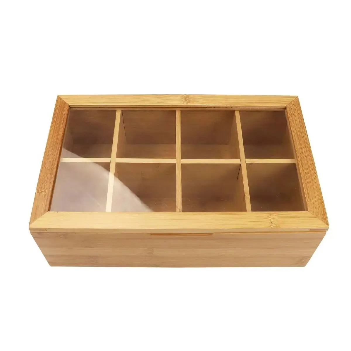 8-panel Desktop Bamboo Wood Storage Box Dust-proof Design For Living Room Clutter Cosmetics Key Data Line Storage
8-panel Desktop Bamboo Wood Storage Box Dust-proof Design For Living Room Clutter Cosmetics Key Data Line Storage