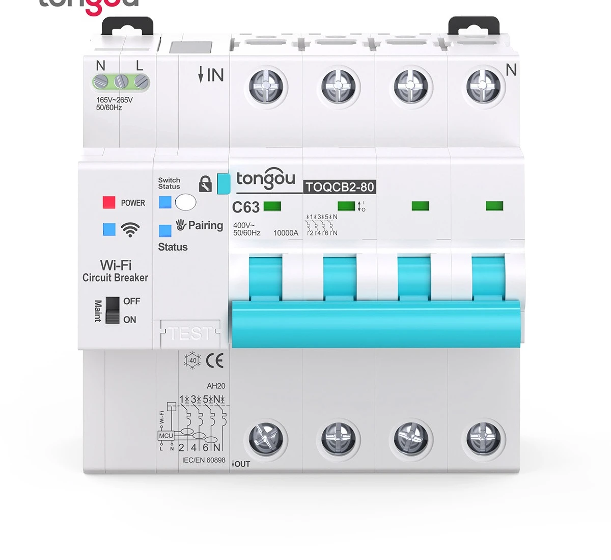 4P WIFI metering circuit breaker intelligent life remote control automatic wireless circuit breaker reclosing switch 63A
4P WIFI metering circuit breaker intelligent life remote control automatic wireless circuit breaker reclosing switch 63A