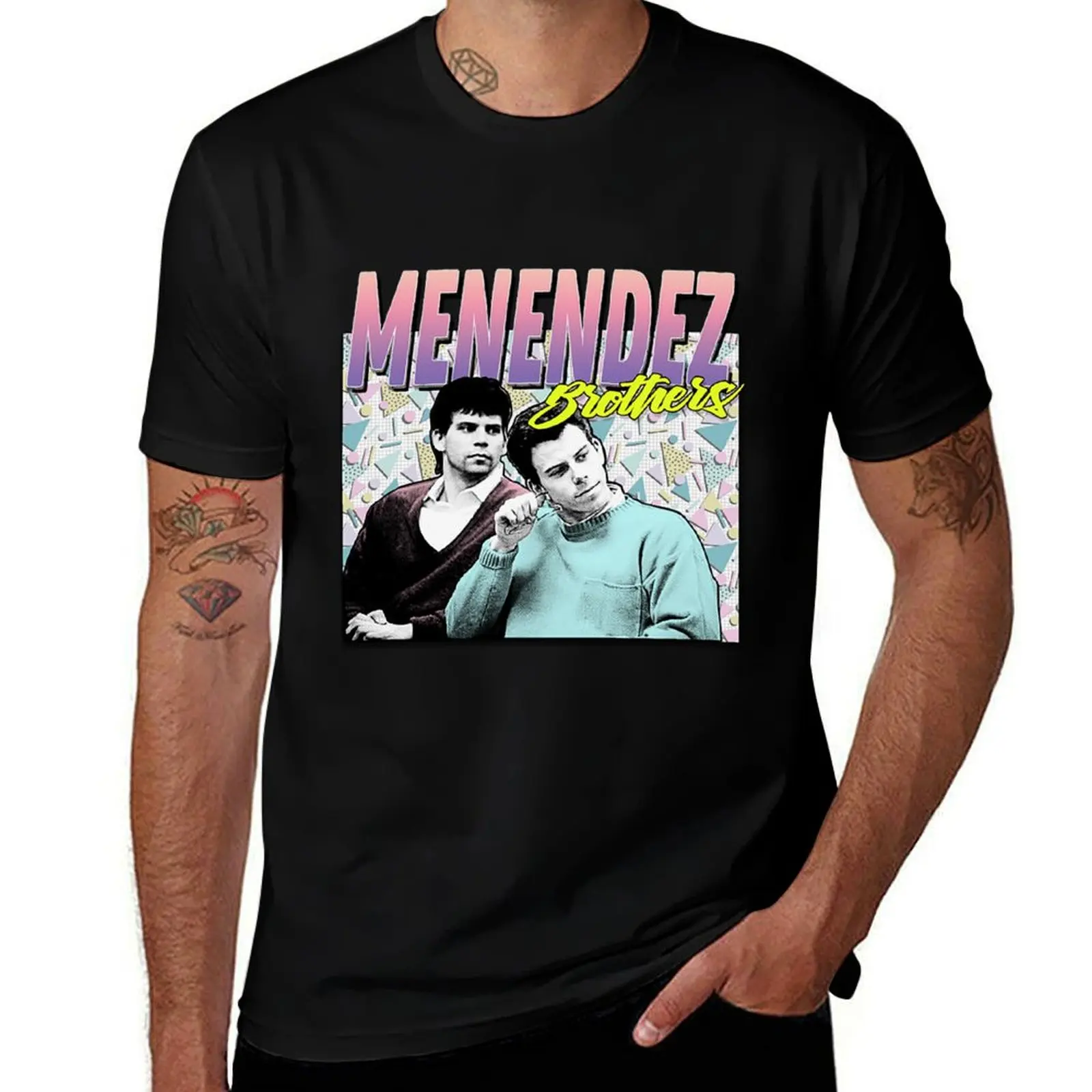 The Menendez Brothers 90s Styled Retro Graphic Design T-Shirt Casual Trendy Short Sleeve T-Shirt
The Menendez Brothers 90s Styled Retro Graphic Design T-Shirt Casual Trendy Short Sleeve T-Shirt