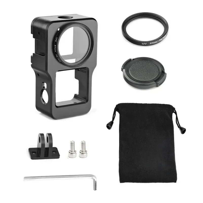 Aluminum Alloy Protective Case for DJI Action 2 Metal Case Frame Cage + UV Lens Filter for DJI Action 2 Camera Accessories
Aluminum Alloy Protective Case for DJI Action 2 Metal Case Frame Cage + UV Lens Filter for DJI Action 2 Camera Accessories