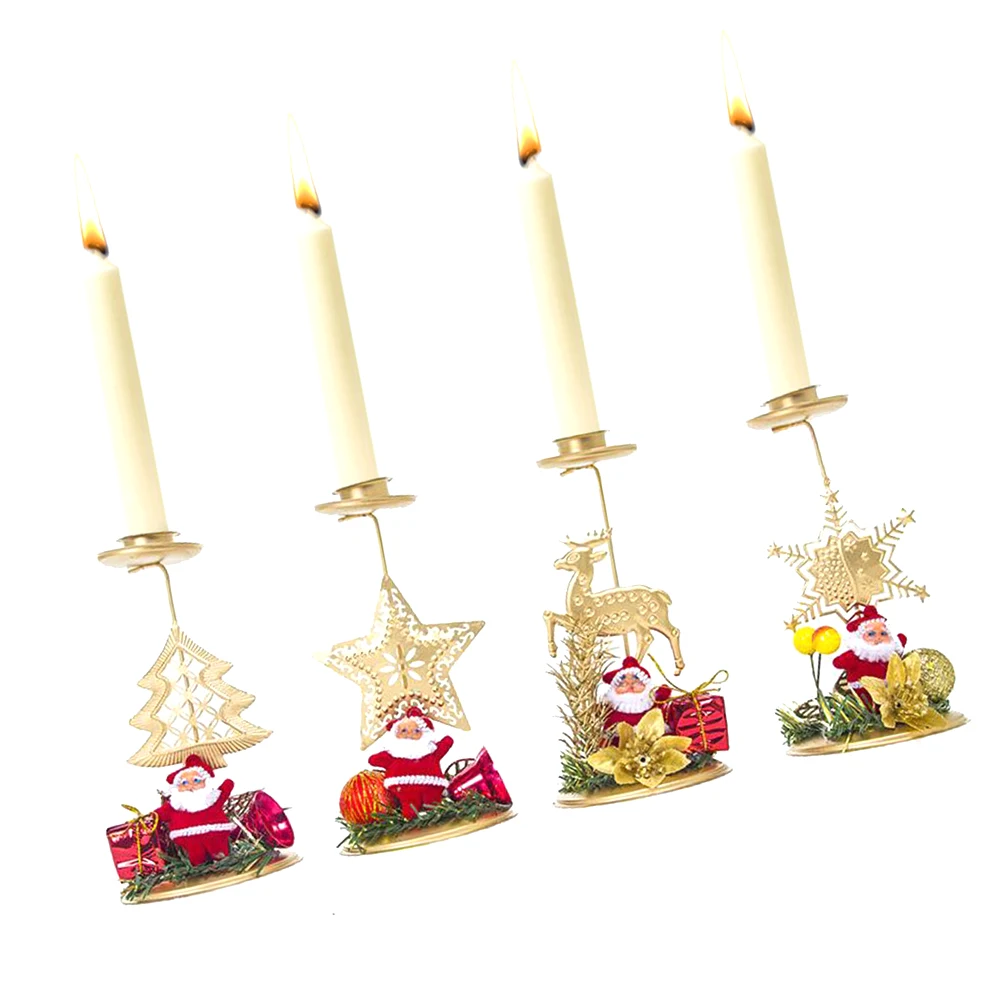 4pcs Christmas Candlestick Decorations Festive Xmas Table Holder Special Occasions Cartoon Pattern
4pcs Christmas Candlestick Decorations Festive Xmas Table Holder Special Occasions Cartoon Pattern