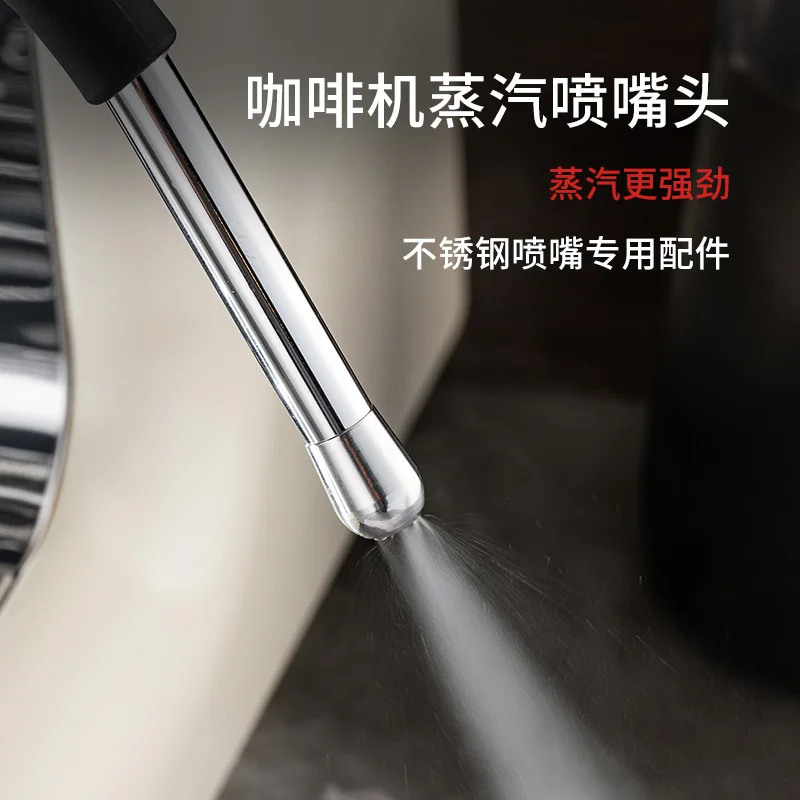 Coffee machine modified steam nozzle to hit milk foam nozzle (3 starting shots)
Coffee machine modified steam nozzle to hit milk foam nozzle (3 starting shots)