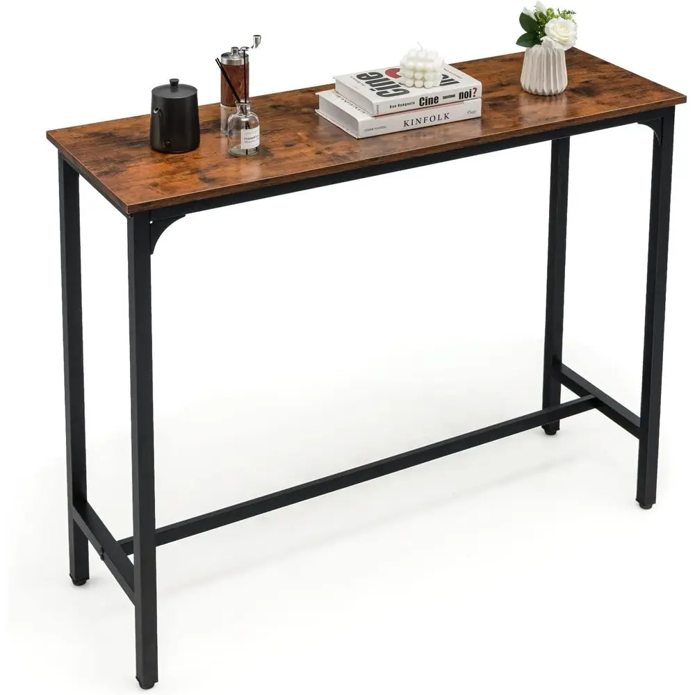 48 Slimline Dining Table with Steel Legs, Adjustable Height, Suitable for Kitchen, Pub, and Entryway Spaces
48 Slimline Dining Table with Steel Legs, Adjustable Height, Suitable for Kitchen, Pub, and Entryway Spaces