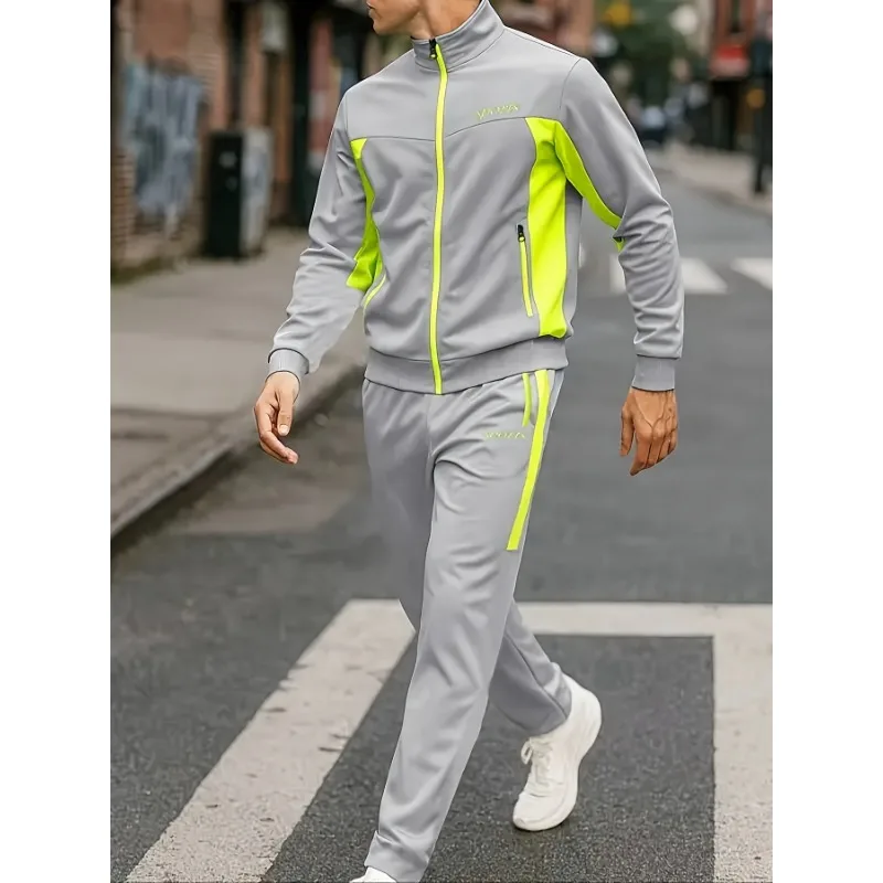 Men's Casual 2 Piece Tracksuit Jacket Pants Set Color Block Spring Autumn Lightweight Breathable Plus Size Loose Fashion Male
Men's Casual 2 Piece Tracksuit Jacket Pants Set Color Block Spring Autumn Lightweight Breathable Plus Size Loose Fashion Male