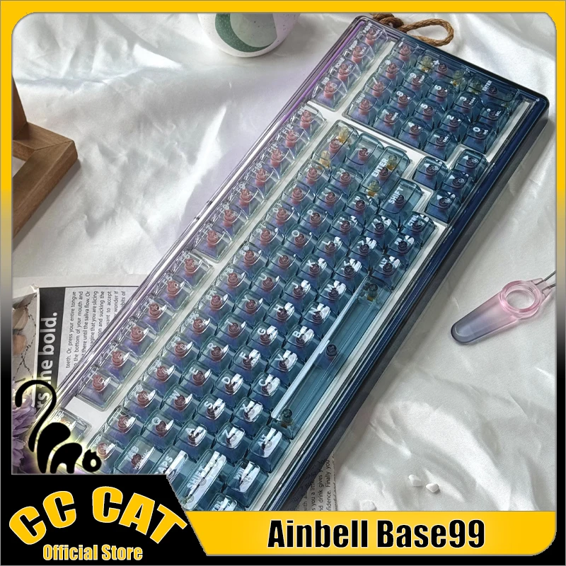 Ainbell Base99 Mechanical Keyboard RGB Gaming Keyboard Three Mode 4600mAh Hot Swap Long Battery Life Transparent Keycap Pc Gamer
Ainbell Base99 Mechanical Keyboard RGB Gaming Keyboard Three Mode 4600mAh Hot Swap Long Battery Life Transparent Keycap Pc Gamer