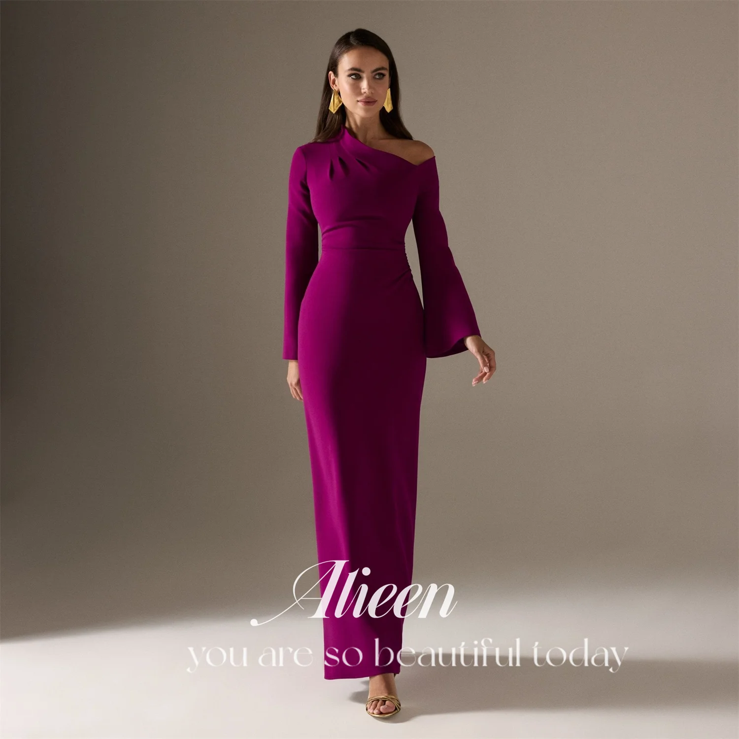 Aileen Women's Luxury Evening Dress Brand Customized Elegant Party Dresses Woman Purple Red Long Sleeves Grace Prom Dresses 2025
Aileen Women's Luxury Evening Dress Brand Customized Elegant Party Dresses Woman Purple Red Long Sleeves Grace Prom Dresses 2025