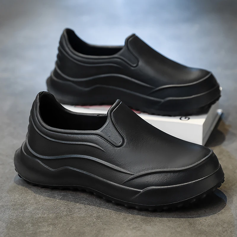 Hotel chef shoes summer new light waterproof non-slip oil-proof kitchen work shoes men's fashion casual EVA outdoor walking shoe
Hotel chef shoes summer new light waterproof non-slip oil-proof kitchen work shoes men's fashion casual EVA outdoor walking shoe