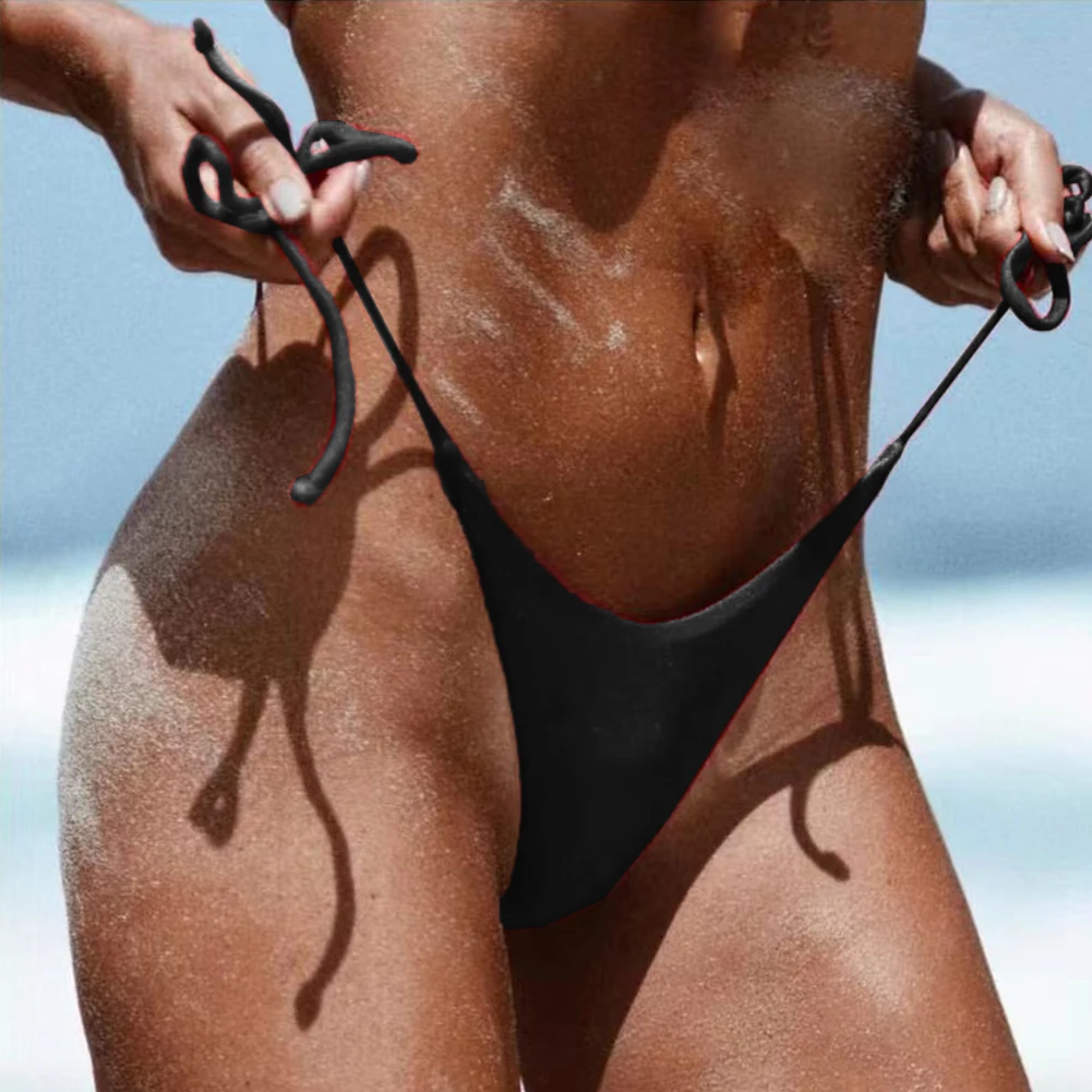 Women's Summer Sexy Swim Trunks Lace-up Thong Bikini Low Rise Panties Breathable Ladies Swimming Underwear Ultra-Thin Lingerie
Women's Summer Sexy Swim Trunks Lace-up Thong Bikini Low Rise Panties Breathable Ladies Swimming Underwear Ultra-Thin Lingerie
