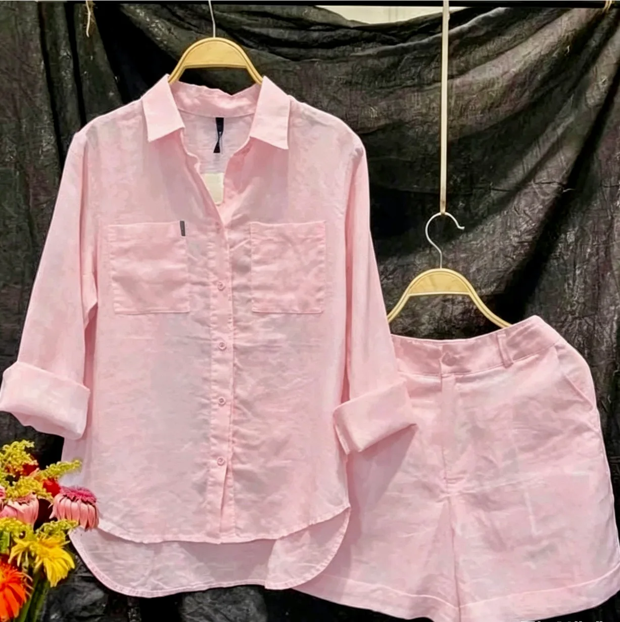 Summer Cotton Linen Casual Home 2 Piece Set For Women 2026 Fashion White Long Sleeve Shirt And Shorts Two Piece Sets Tracksuit
Summer Cotton Linen Casual Home 2 Piece Set For Women 2026 Fashion White Long Sleeve Shirt And Shorts Two Piece Sets Tracksuit