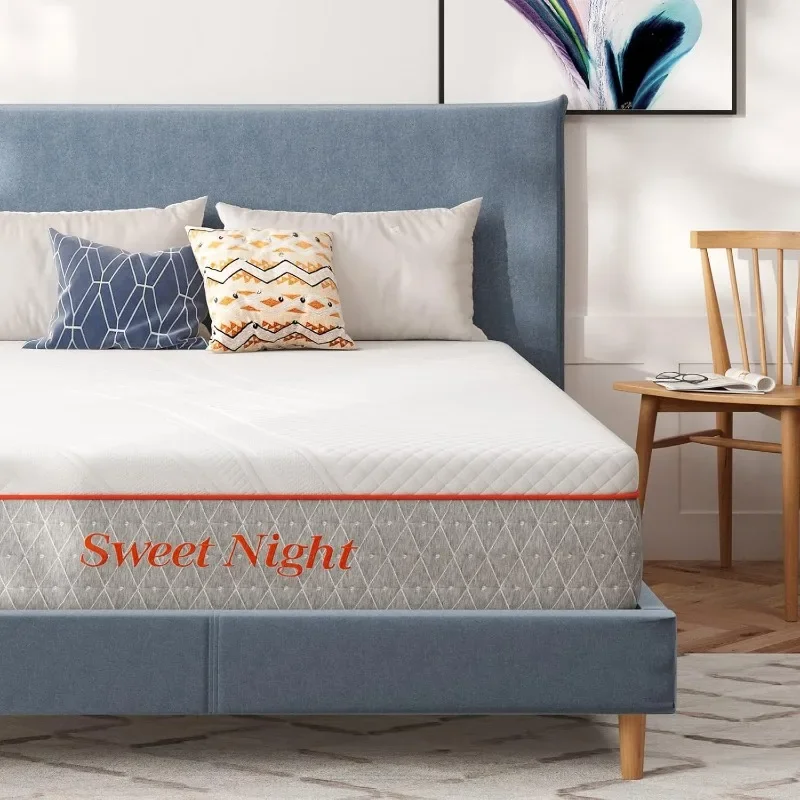 Memory Foam Mattress, Gel Infused and Perforated for Cool Sleep Pressure Relief
Memory Foam Mattress, Gel Infused and Perforated for Cool Sleep Pressure Relief