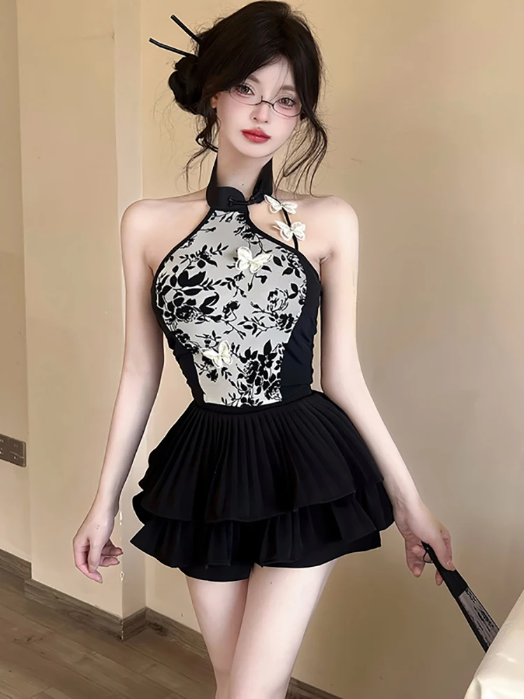 2026 Black Jacquard Patchwork Ruffled A-line Dress Suits Women Korean Vintage Luxury Short Dress Summer Elegant Bodycon Vestidos
2026 Black Jacquard Patchwork Ruffled A-line Dress Suits Women Korean Vintage Luxury Short Dress Summer Elegant Bodycon Vestidos