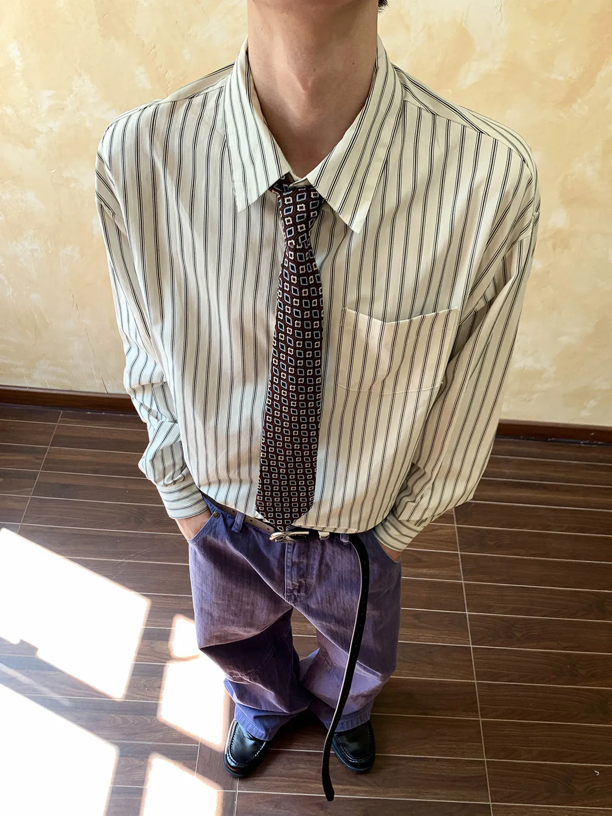 American Retro Striped Long Sleeve White Shirt Men Loose Lazy Style High-End Feeling Casual Shirt Coat Youth Popular Spring A...
American Retro Striped Long Sleeve White Shirt Men Loose Lazy Style High-End Feeling Casual Shirt Coat Youth Popular Spring A...