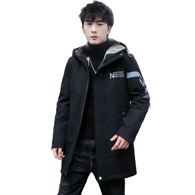 Thiened Fce Winter Parka Men's Jaet Windbreaker Coat Long Sle Warm Outerwear Single Button Closure Special Wide Fit
Thiened Fce Winter Parka Men's Jaet Windbreaker Coat Long Sle Warm Outerwear Single Button Closure Special Wide Fit