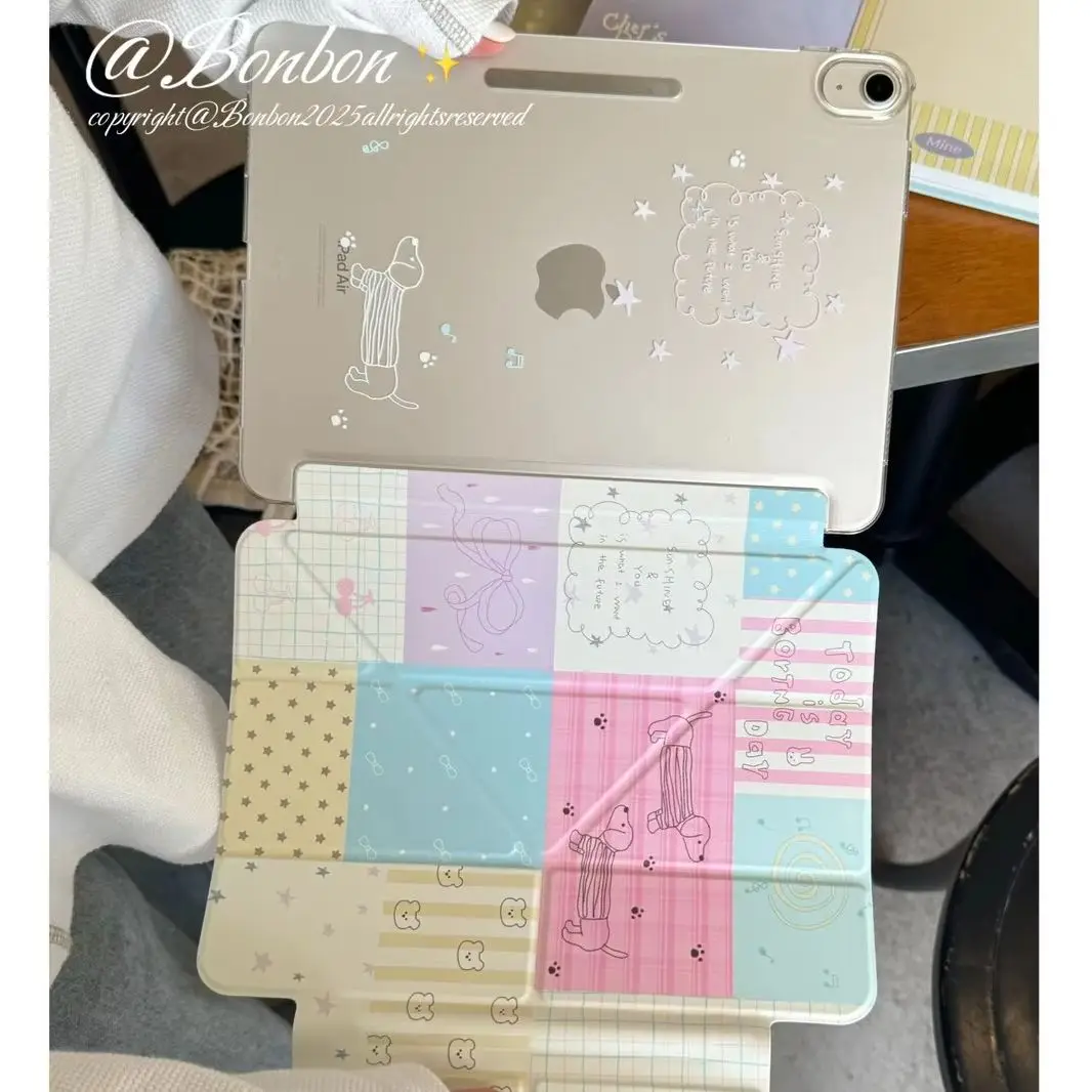 Korean Ins Dog Bow Grid Graffiti For iPad Pro 13 11th M5 M4 12.9 A16 10 8 7 9th 10th For Ipad Air 11 M2 M3 Mini Tablet Case
Korean Ins Dog Bow Grid Graffiti For iPad Pro 13 11th M5 M4 12.9 A16 10 8 7 9th 10th For Ipad Air 11 M2 M3 Mini Tablet Case
