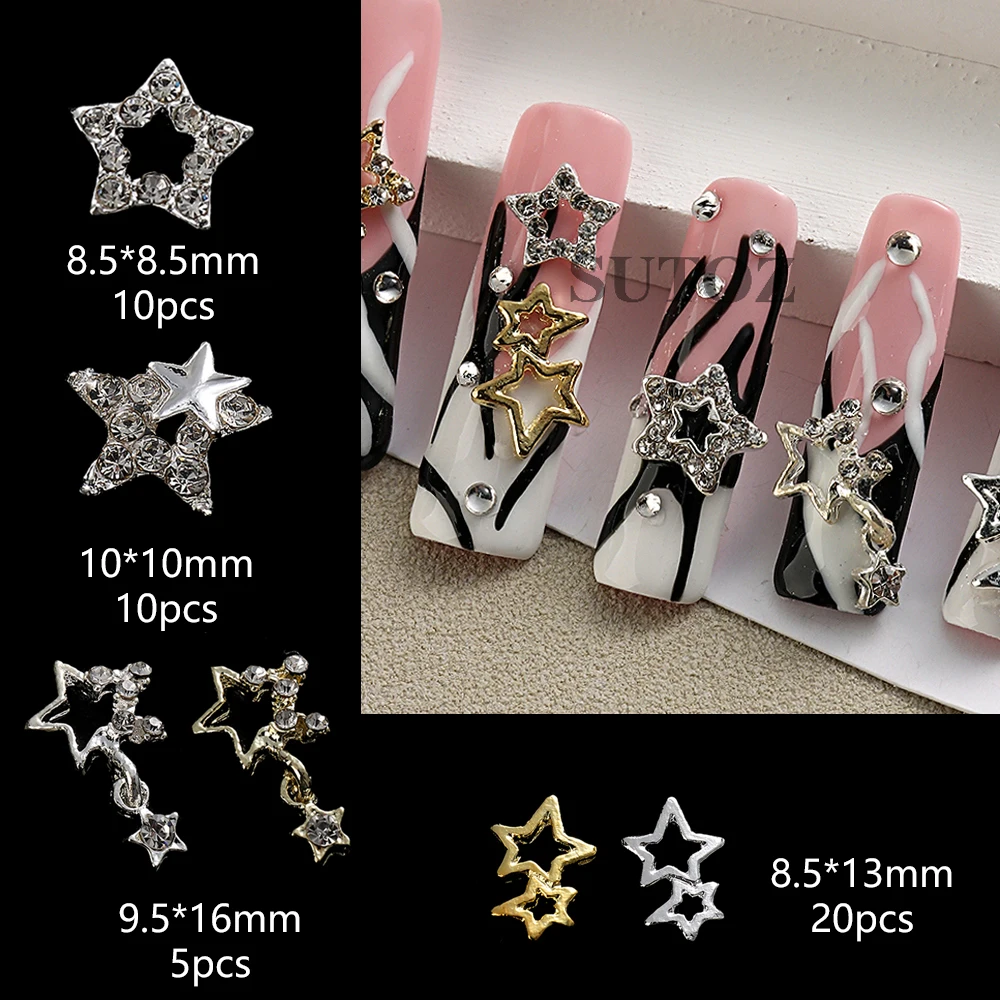 70PCS StarStar Nail Charms Pink 3D Triple Star Nail Decoration Pink Star Nail Rhinestones Nail Art Charms for Manicure DIY Nail
70PCS StarStar Nail Charms Pink 3D Triple Star Nail Decoration Pink Star Nail Rhinestones Nail Art Charms for Manicure DIY Nail