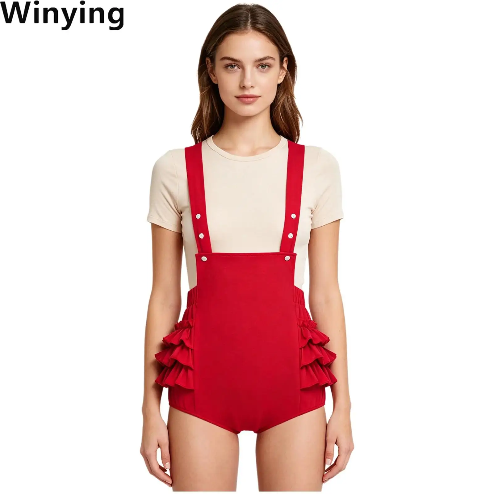 Women Stylish Ruffled Shorts Overalls Party Rave Dance Streetwear Elastic Waistband Adjustable Strap Suspender Short Bib Rompers
Women Stylish Ruffled Shorts Overalls Party Rave Dance Streetwear Elastic Waistband Adjustable Strap Suspender Short Bib Rompers
