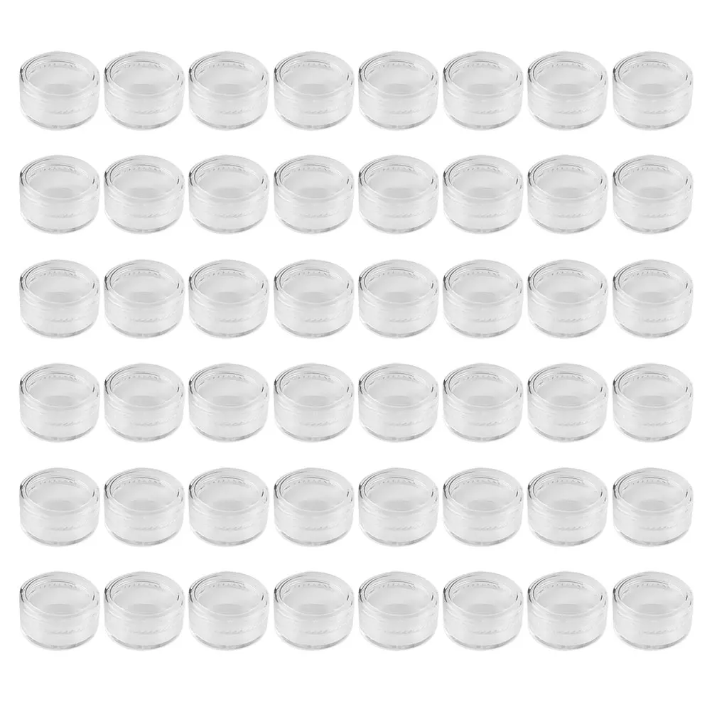 100pcs 5g 5ml Round Glitter Containers Transparent Plastic Mini Bottles Sample Jars Lip Balm Gloss Storage
100pcs 5g 5ml Round Glitter Containers Transparent Plastic Mini Bottles Sample Jars Lip Balm Gloss Storage