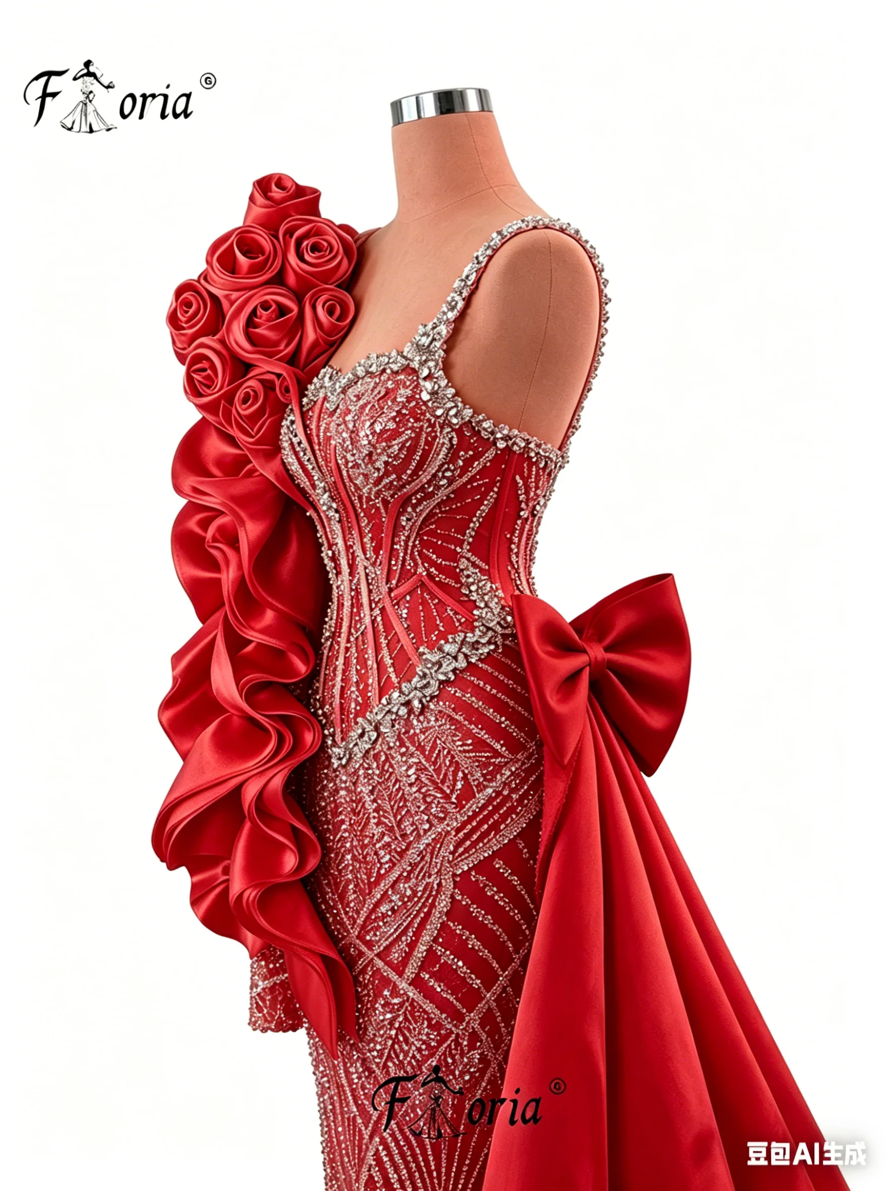 One Shoulder Ruffled Flower Sleeve Prom Dresses Beaded Crystal Evening Gowns Prom vestidos de fiesta elegantes 2026 Customized
One Shoulder Ruffled Flower Sleeve Prom Dresses Beaded Crystal Evening Gowns Prom vestidos de fiesta elegantes 2026 Customized