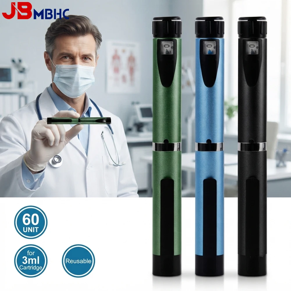 1-60 Unit Adjustable Peptide Pen Injector, Reusable Injection Pen for 3ml Cartridge, Daily Use Injection Pen with Smooth Plunger
1-60 Unit Adjustable Peptide Pen Injector, Reusable Injection Pen for 3ml Cartridge, Daily Use Injection Pen with Smooth Plunger