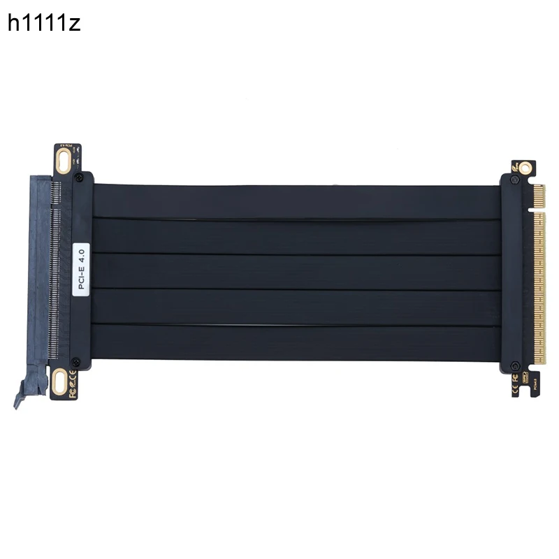 20-сантиметровый полноскоростной кабель PCIE 4.0 16X Riser Удлинитель видеокарты Порт PCI Express Удлинитель графического процессора Кабель PCI-E на 180 градусов 
20-сантиметровый полноскоростной кабель PCIE 4.0 16X Riser Удлинитель видеокарты Порт PCI Express Удлинитель графического процессора Кабель PCI-E на 180 градусов