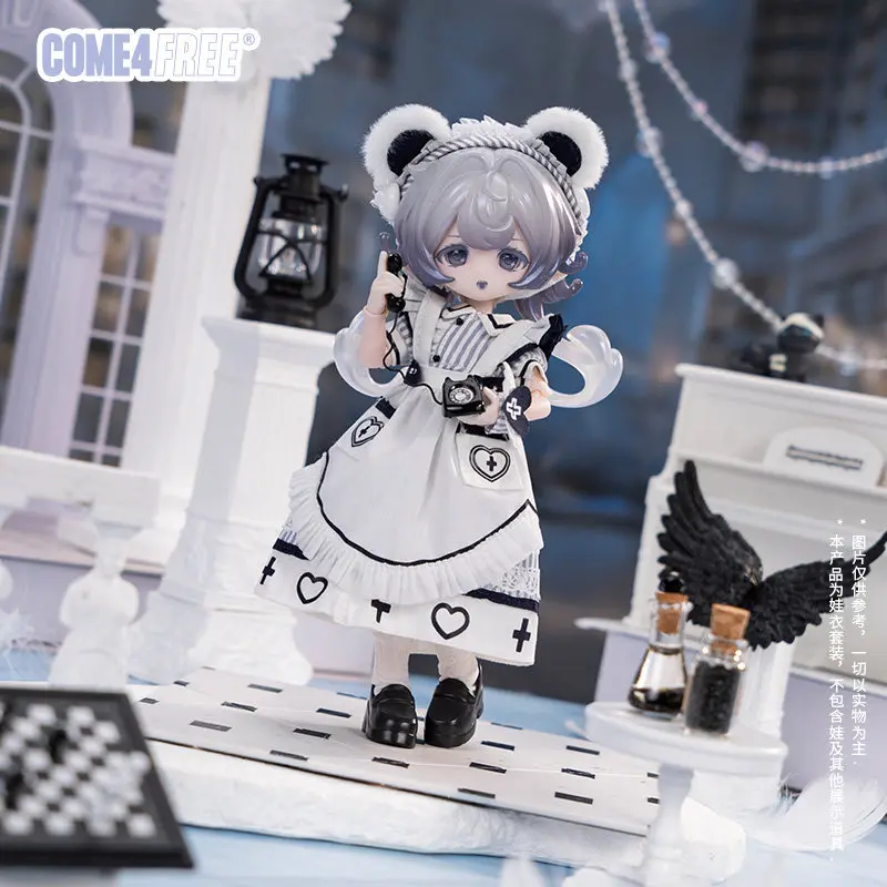 New 1/12 Bjd Doll Clothes Come4free Bear Cross Knot Maid Style Dress Outfit Black White Striped For Doll Collection No Doll
New 1/12 Bjd Doll Clothes Come4free Bear Cross Knot Maid Style Dress Outfit Black White Striped For Doll Collection No Doll