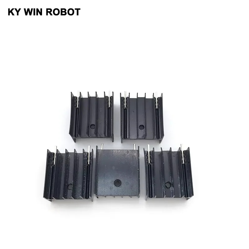5 pcs Aluminium TO-220 Heatsink TO 220 Heat Sink Transistor Radiator TO220 Cooler Cooling 25*23*16MM With 2Pin
5 pcs Aluminium TO-220 Heatsink TO 220 Heat Sink Transistor Radiator TO220 Cooler Cooling 25*23*16MM With 2Pin