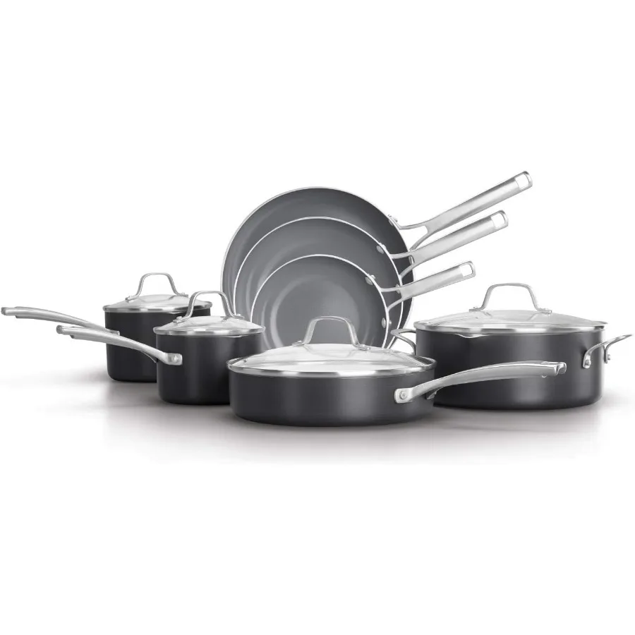 Classic OilInfused Ceramic 11Piece Cookware Set
Classic OilInfused Ceramic 11Piece Cookware Set