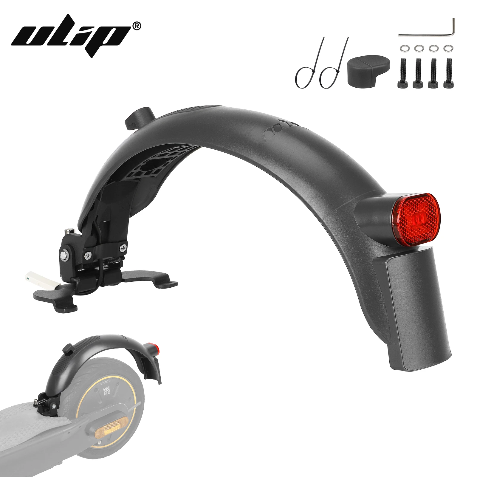 ULIP V2.0 High-end Fender Aluminum alloy Rear Fender With Brake Mudguard Kit For Segway Ninebot Max G30/D/E/LP Electric Scooters
ULIP V2.0 High-end Fender Aluminum alloy Rear Fender With Brake Mudguard Kit For Segway Ninebot Max G30/D/E/LP Electric Scooters