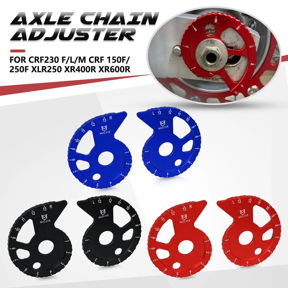 Motorcycle CRF230 F/L/M CRF 150F/250F Chain Adjuster Regulator For HONDA CRM250AR XLR250 XR250R/L XR400R XR600R XR 200R/230R
Motorcycle CRF230 F/L/M CRF 150F/250F Chain Adjuster Regulator For HONDA CRM250AR XLR250 XR250R/L XR400R XR600R XR 200R/230R