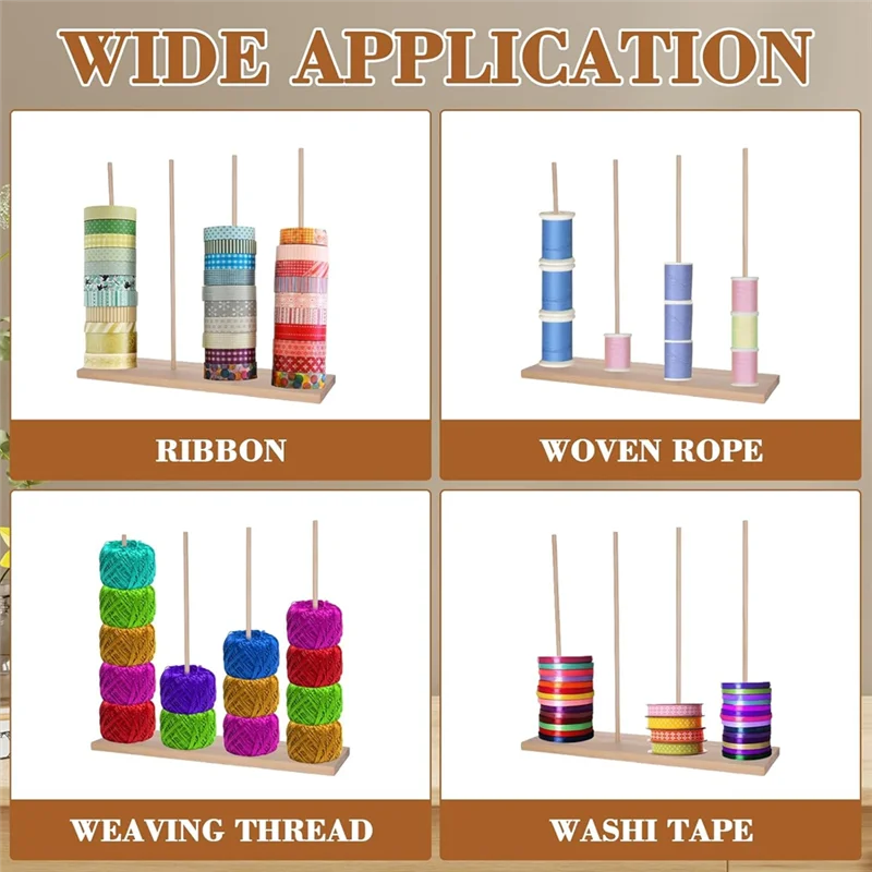 Пряжа для рукоделия для ленты Васи, швейные нитки, деревянная стойка для ленты, органайзер, 3 шт., многоуровневая подставка для хранения, упаковочная лента 
Пряжа для рукоделия для ленты Васи, швейные нитки, деревянная стойка для ленты, органайзер, 3 шт., многоуровневая подставка для хранения, упаковочная лента