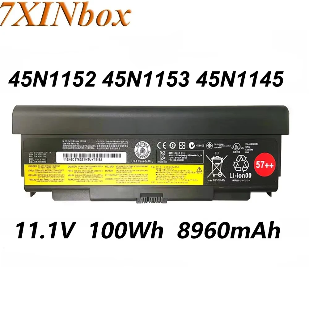7XINbox 45N1153 45N1145 45N1147 11.1V 100Wh Laptop Battery For Lenovo ThinkPad T440P T540P L440 L540 W540 Series 45N1148 45N1152
7XINbox 45N1153 45N1145 45N1147 11.1V 100Wh Laptop Battery For Lenovo ThinkPad T440P T540P L440 L540 W540 Series 45N1148 45N1152