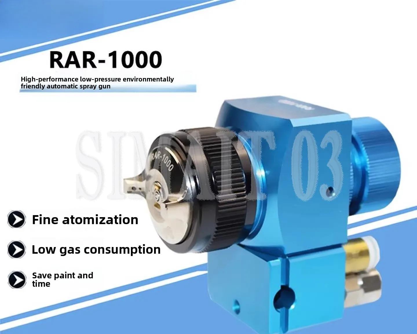 RAR-1000 High-Function Low-Pressure Automatic Spray Gun | Robot & Conveyor Line Paint Sprayer for Automotive Coating
RAR-1000 High-Function Low-Pressure Automatic Spray Gun | Robot & Conveyor Line Paint Sprayer for Automotive Coating