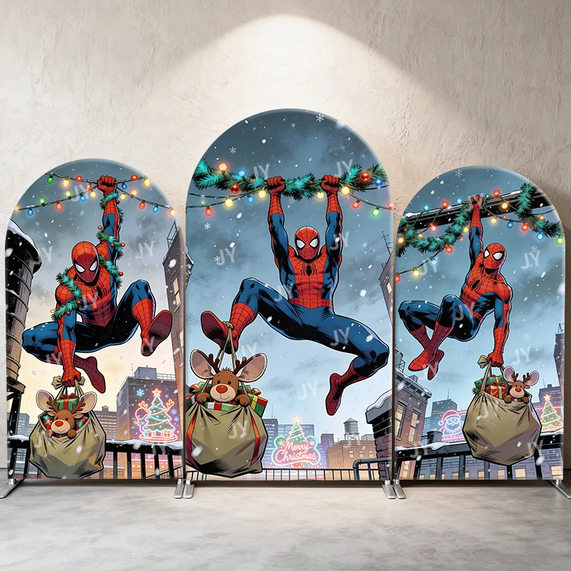 Spiderman Christmas Delivery Arch Backdrop Cover Urban Festive Scene With Reindeer For Kids Birthday Baby Shower Photo Booth
Spiderman Christmas Delivery Arch Backdrop Cover Urban Festive Scene With Reindeer For Kids Birthday Baby Shower Photo Booth