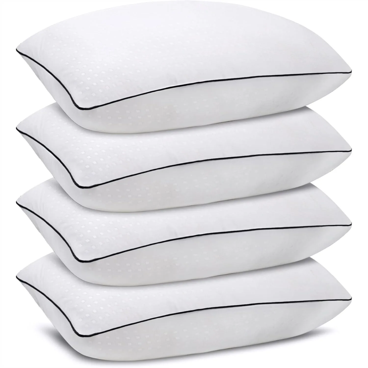 Bed Pillows 4 Pack for Sleeping with Soft Support, Machine Washable for Side Back and Stomach Sleepers
Bed Pillows 4 Pack for Sleeping with Soft Support, Machine Washable for Side Back and Stomach Sleepers