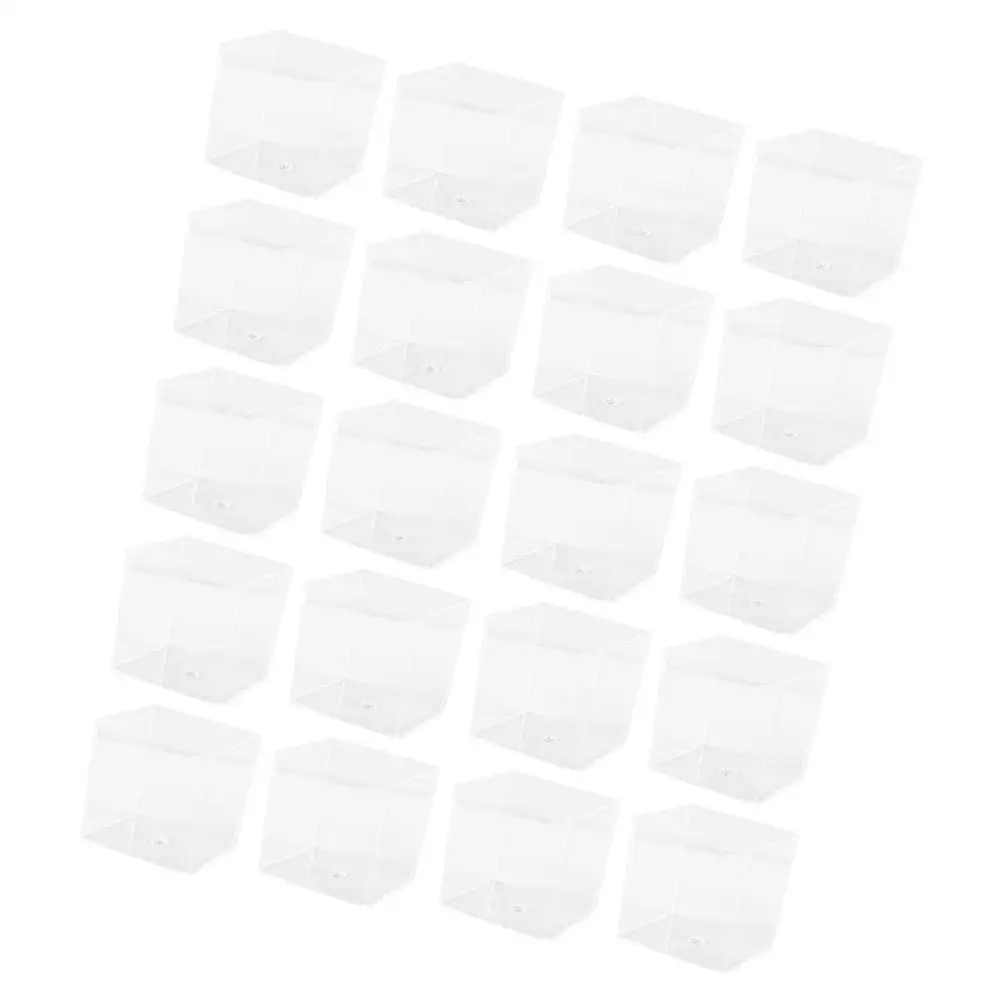 20 Pcs Small Square Box Transparent PP Dessert Cups Moulded Ice Cream Containers Pudding Elegant Safe Long Life Kitchen
20 Pcs Small Square Box Transparent PP Dessert Cups Moulded Ice Cream Containers Pudding Elegant Safe Long Life Kitchen