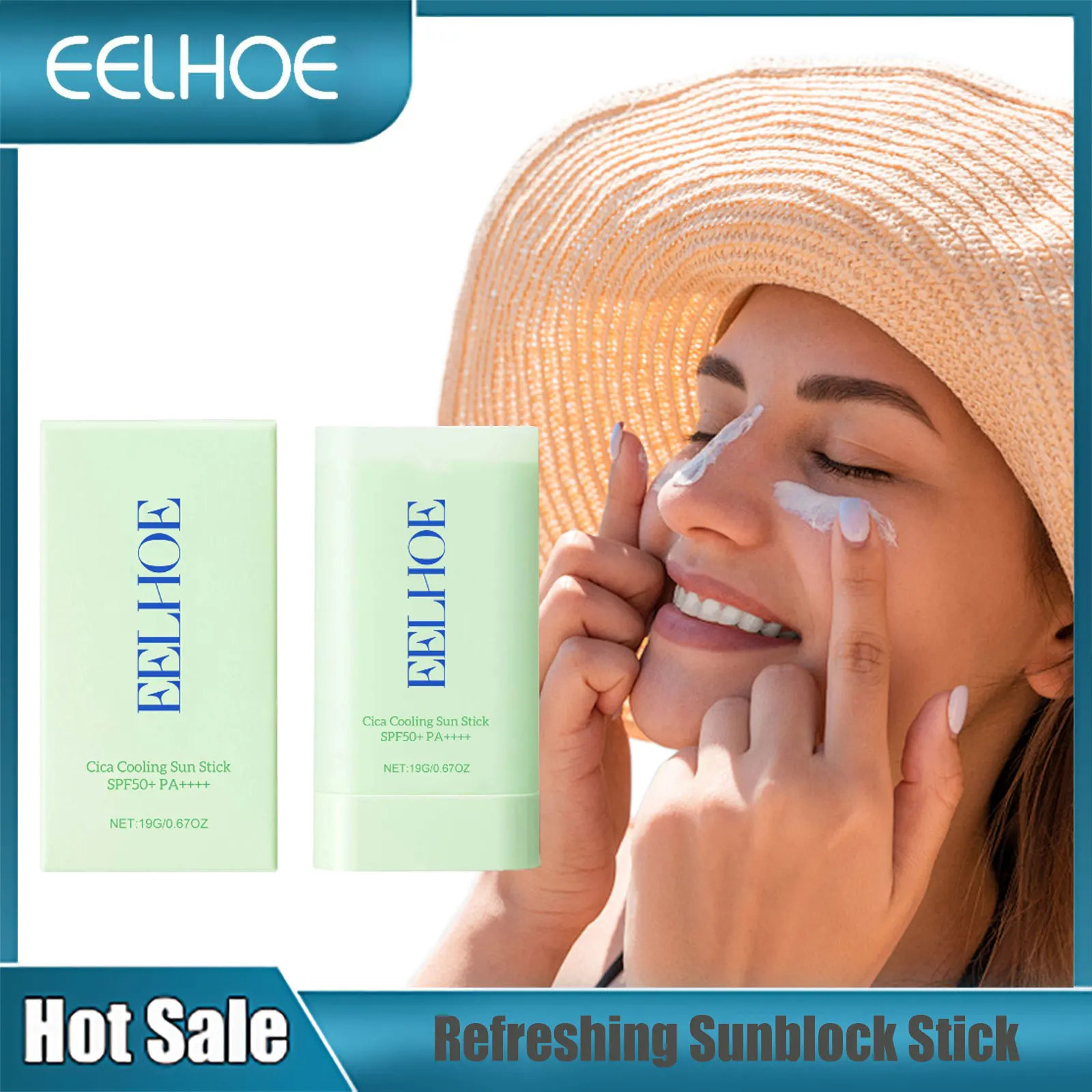 EELHOE Centella Sunscreen Spf50 Refreshing Sun Protective Cream Anti Sunburn Moisturizing Sunscreen Skin Care UV Sunscreen Stick
EELHOE Centella Sunscreen Spf50 Refreshing Sun Protective Cream Anti Sunburn Moisturizing Sunscreen Skin Care UV Sunscreen Stick