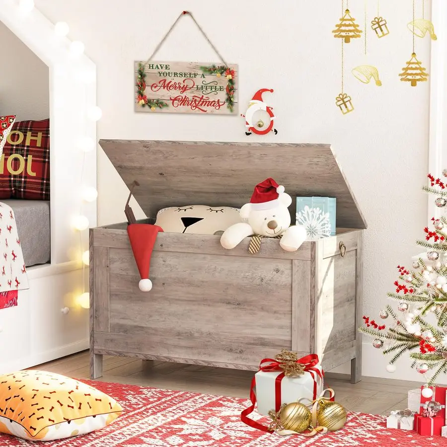 Ящик для игрушек, деревянный сундук в ретро-стиле с безопасной петлей, скамья-тумба для прихожей, выдерживает нагрузку до 100 кг, 76,5 x 39,9 x 48,1 см
Ящик для игрушек, деревянный сундук в ретро-стиле с безопасной петлей, скамья-тумба для прихожей, выдерживает нагрузку до 100 кг, 76,5 x 39,9 x 48,1 см