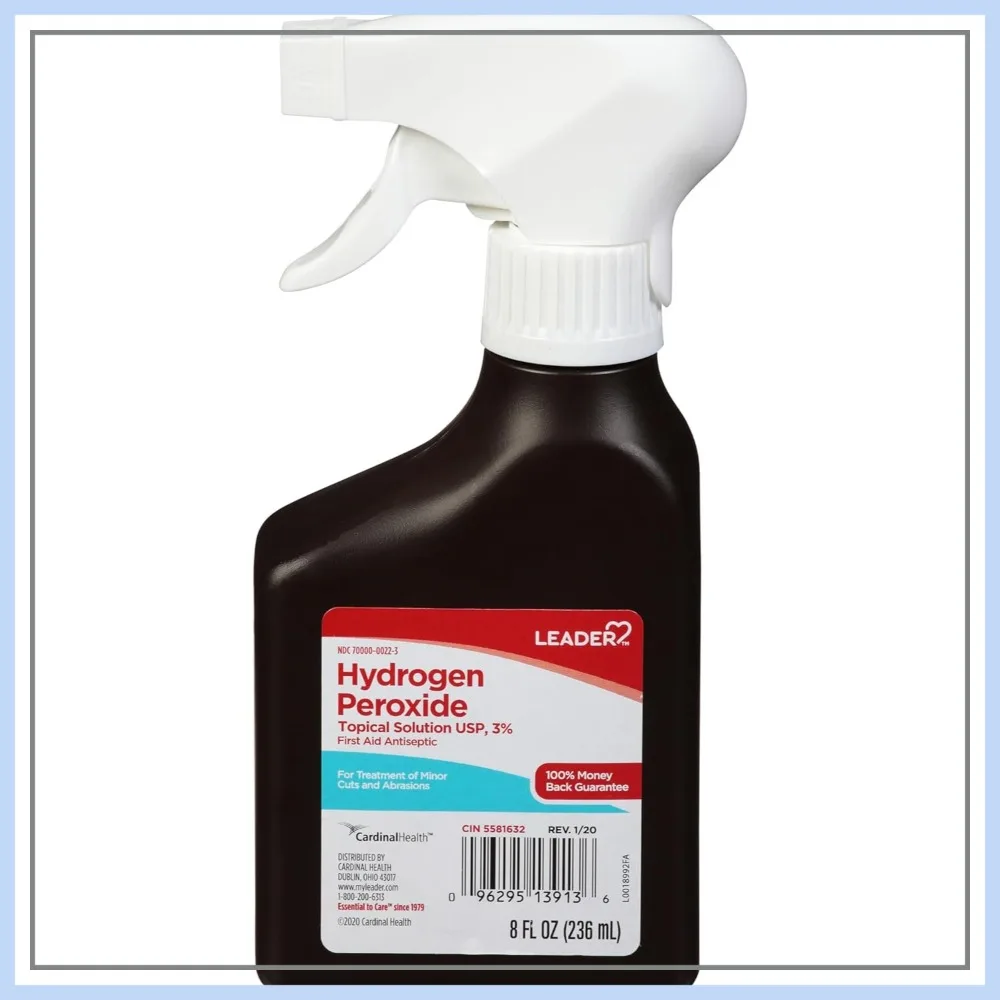 Hydrogen Peroxide 3% Spray – First Aid Antiseptic & Multi-Purpose Cleaner, 8 oz
Hydrogen Peroxide 3% Spray – First Aid Antiseptic & Multi-Purpose Cleaner, 8 oz