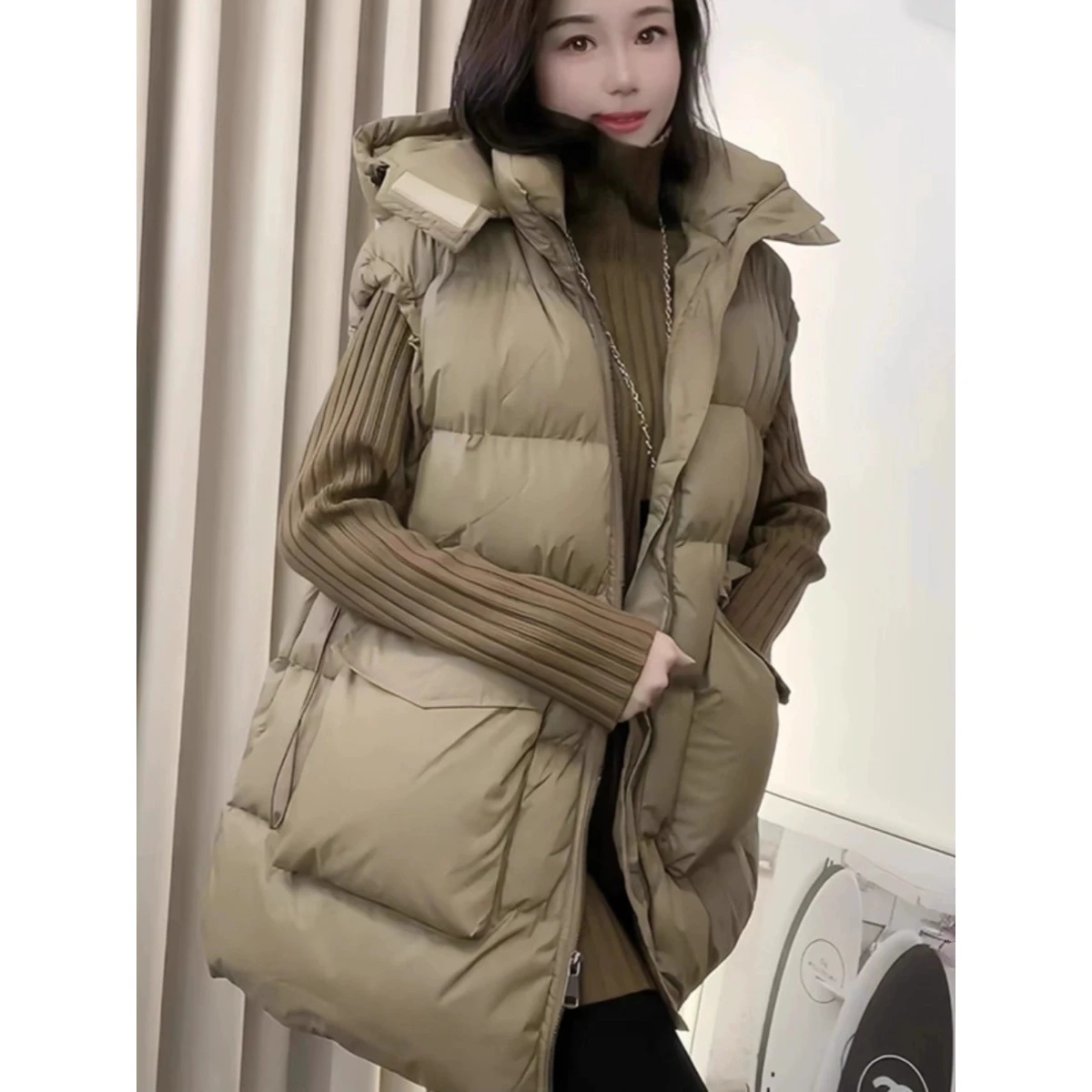 Loose Men's down Cotton Vest Large Size 300 Pou Outdoor Autumn Winter Jaet Couple Matching Casual Faion Outerwear
Loose Men's down Cotton Vest Large Size 300 Pou Outdoor Autumn Winter Jaet Couple Matching Casual Faion Outerwear