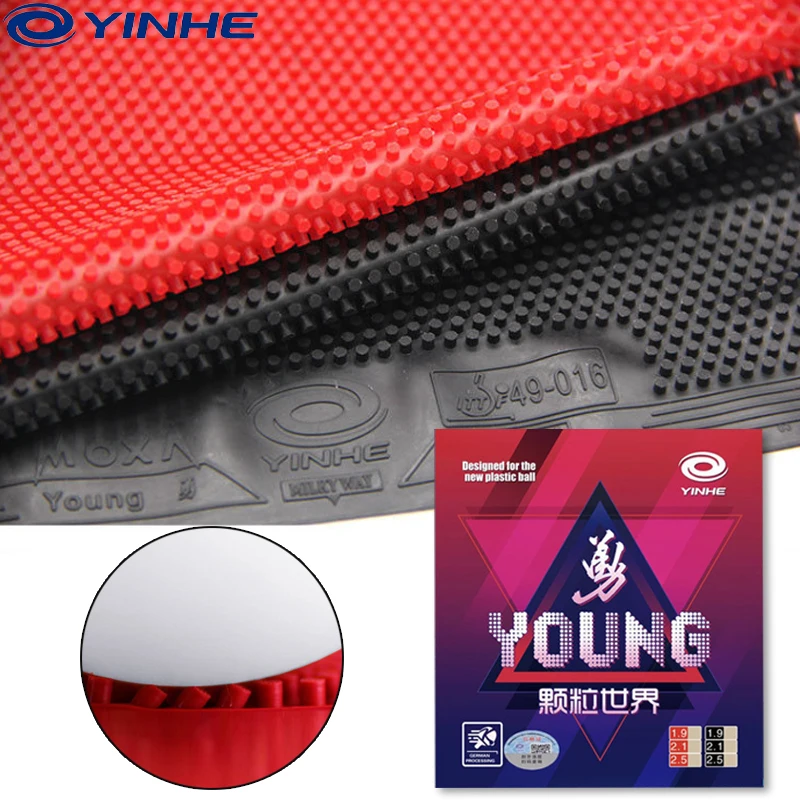 YINHE YUNG Cured OX Table Tennis Rubber Medium and Large Particles Ping Pong Rubber without Sponge Anti-rotation ITTF Approved
YINHE YUNG Cured OX Table Tennis Rubber Medium and Large Particles Ping Pong Rubber without Sponge Anti-rotation ITTF Approved