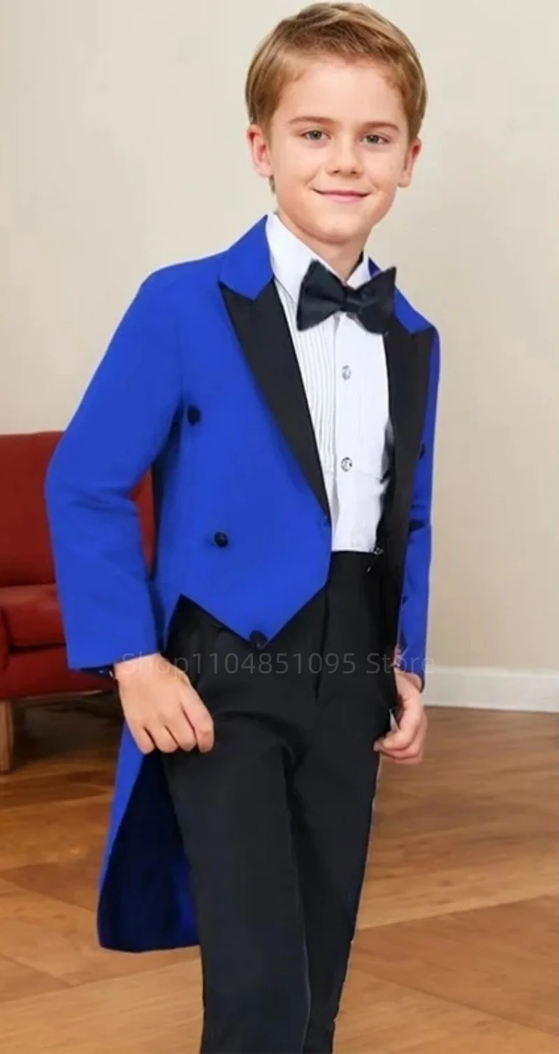 Tailcoat Boy Suits Costume 2 Pieces Child Royal Blue Jacket Pants Flower Boys Formal Party Suit Kids Wedding Suit Groom Tuxedos
Tailcoat Boy Suits Costume 2 Pieces Child Royal Blue Jacket Pants Flower Boys Formal Party Suit Kids Wedding Suit Groom Tuxedos