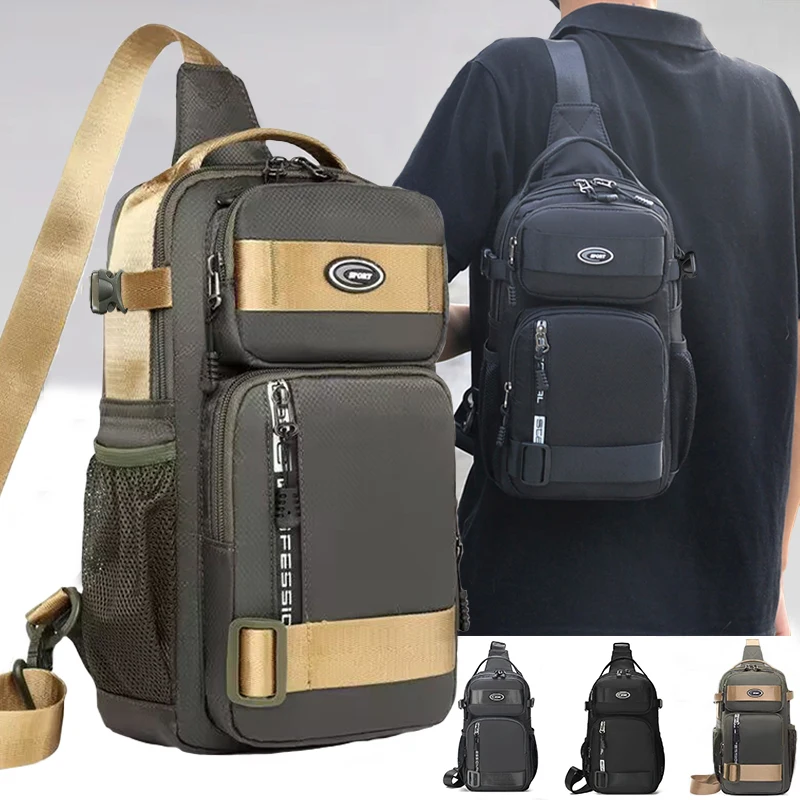 Riding backpack for men, men's chest bag, casual men's single shoulder bag, lightweight and large-capacity crossbody bag
Riding backpack for men, men's chest bag, casual men's single shoulder bag, lightweight and large-capacity crossbody bag